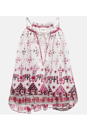 Marant Etoile Top Fabino de algodón estampado