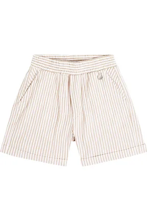 MONNALISA Bebé - shorts sirsaca de algodón a rayas