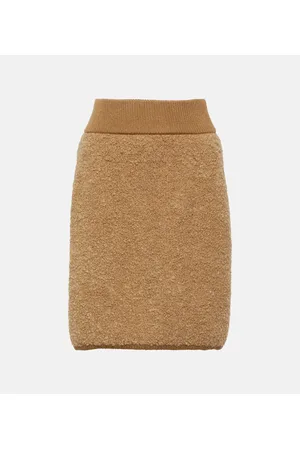 Dolce & Gabbana Minifalda de alpaca y cachemir