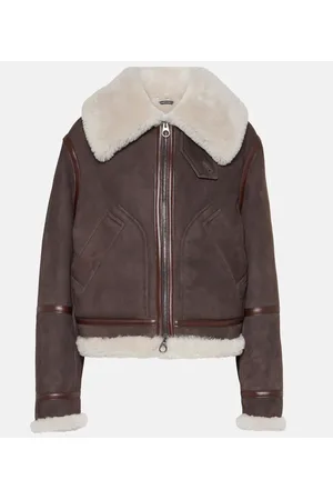 Loro Piana Chaqueta de ante con borrego