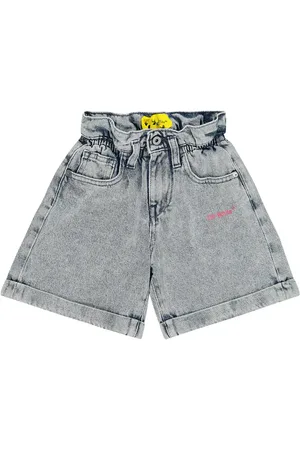 OFF-WHITE Shorts en denim con logo