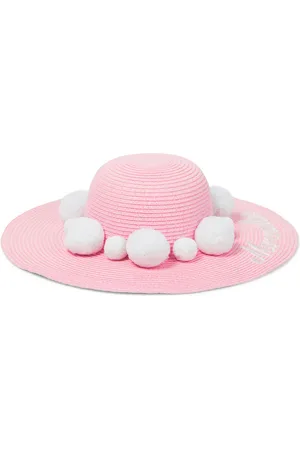 MONNALISA Sombrero de rafia con pompón