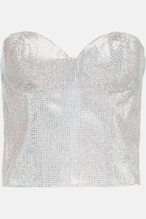 Costarellos Top bustier adornado