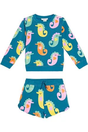 Stella McCartney Set de sudadera y shorts de forro polar