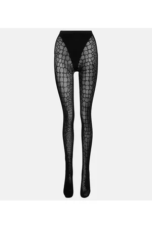 Alaïa Alaïa Medias con efecto cocodrilo
