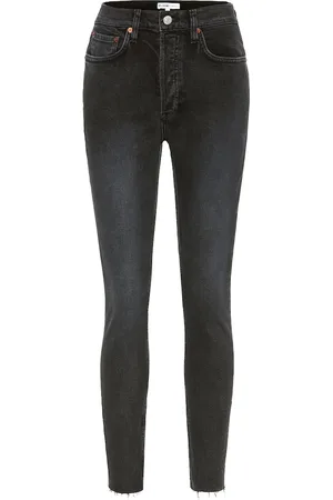 RE/DONE Jeans skinny cropped de tiro alto