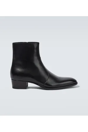 Saint Laurent Botines Wyatt de piel