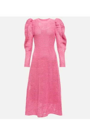 ULLA JOHNSON Vestido midi Marlena de punto