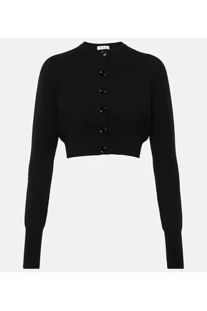 Alaïa Alaïa Cárdigan cropped de mezcla de lana