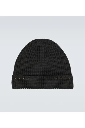 VALENTINO GARAVANI Gorro Rockstud de lana acanalada