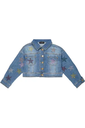 MONNALISA Chaqueta en denim adornada