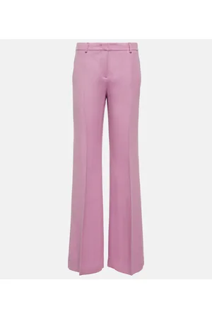 Etro Pantalones anchos en mezcla de lana