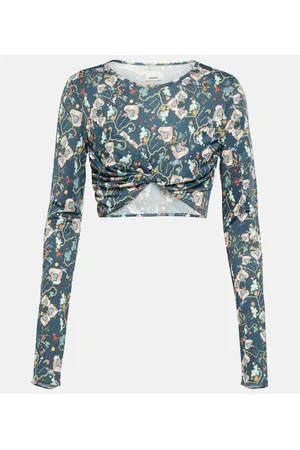 Isabel Marant Crop top Jinea de jersey floral