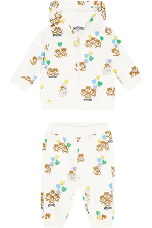 Moschino Bebé - set de sudadera y pantalones de algodón