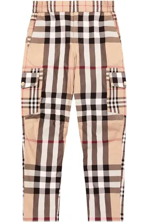 Burberry Pantalones cargo de algodón Vintage Check