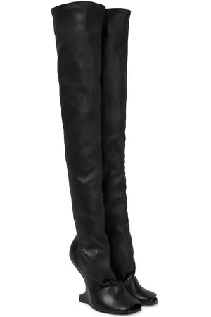 Rick Owens Botas mosqueteras Cantilever de piel
