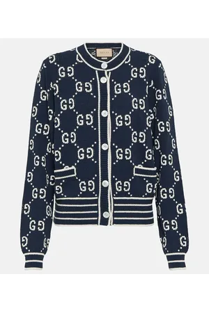 Gucci Cárdigan de algodón con GG en jacquard