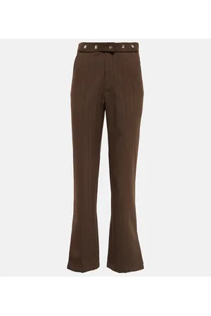 JACQUES WEI Pantalones de lana de tiro alto