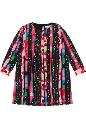 Stella McCartney Vestido de malla estampado