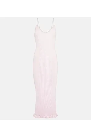 Khaite Vestido lencero Nolita de punto acanalado