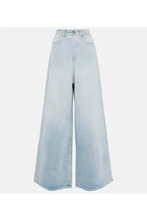 Vetements Jeans anchos de tiro alto
