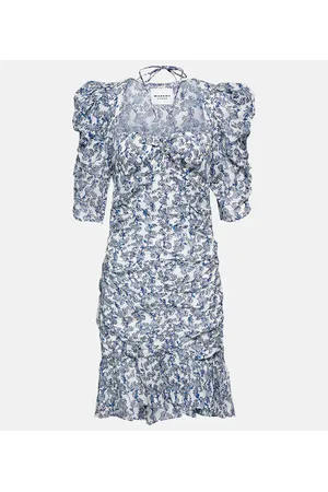 Marant Etoile Vestido corto Galdino de algodón floral