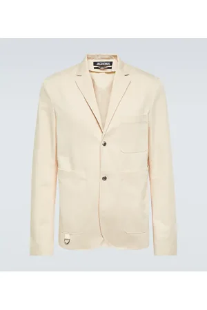 Jacquemus Blazer La Veste Jean de algodón y lino
