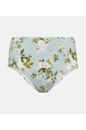 Erdem Braga de bikini de tiro alto floral