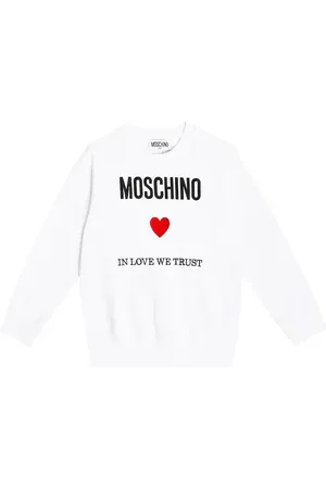 Moschino Sudadera de jersey de algodón estampado