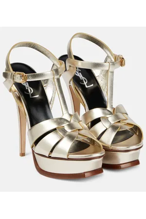 Saint Laurent Sandalias Tribute 105 de piel