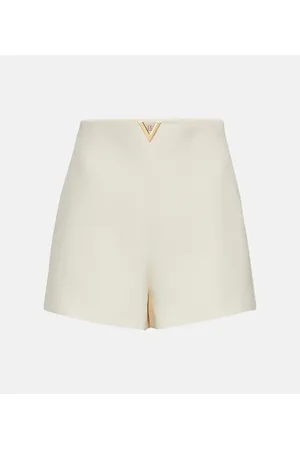 VALENTINO Shorts de Crepe Couture con tiro alto