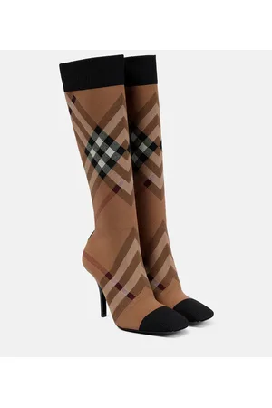Burberry Botas calcetín 105 con Vintage Check