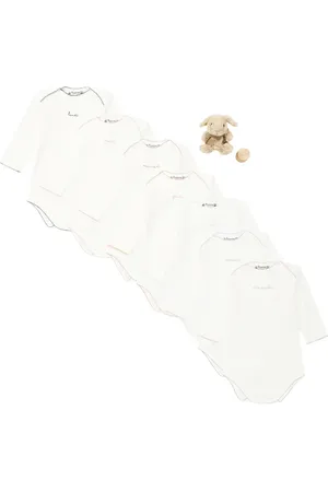 BONPOINT Set de 7 bodis de algodón, peluche y caja de dientes
