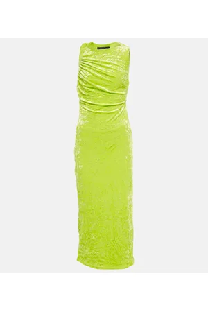 VERSACE Vestido midi de terciopelo