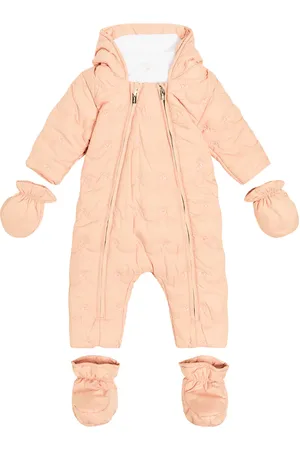 Chloé Chloé Kids Bebé - mono de nieve bordado