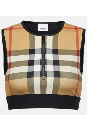 Burberry Crop top Check de jersey