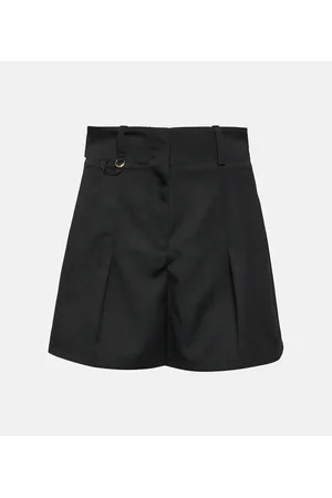 Jacquemus Shorts Le Short Bari de lana plisados