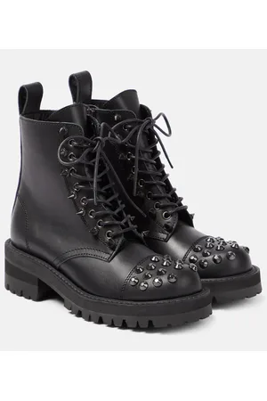 JUNYA WATANABE Botas biker de piel adornadas