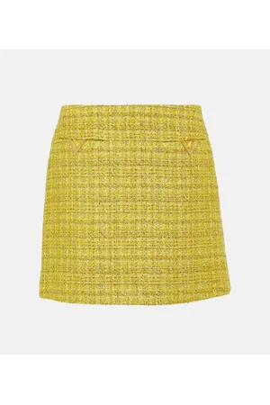 VALENTINO Minifalda VGold de tweed