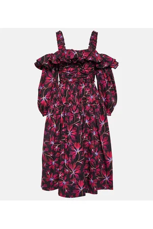 ULLA JOHNSON Vestido Caprice en popelín de algodón