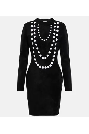 Alaïa Alaïa Vestido corto en mezcla de lana