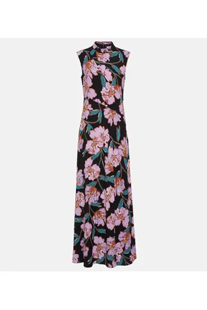 Diane von Furstenberg Vestido largo Edie floral