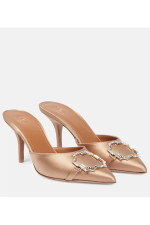 MALONE SOULIERS Mules Missy 85 de satén adornados