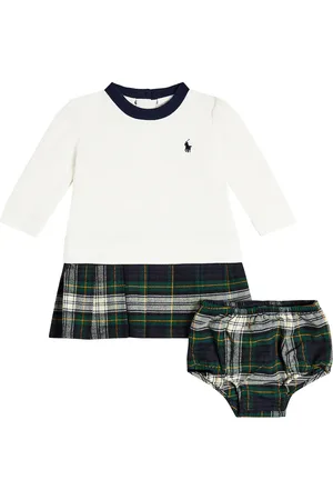 Ralph Lauren Bebé - set de vestido y braga a cuadros