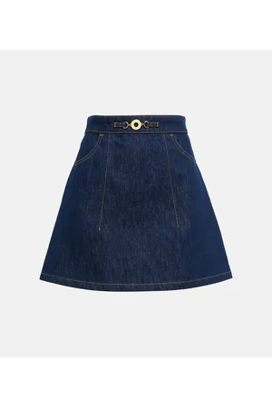 Patou Minifalda en denim de tiro alto