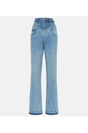 Isabel Marant Jeans Noemie en denim de tiro alto