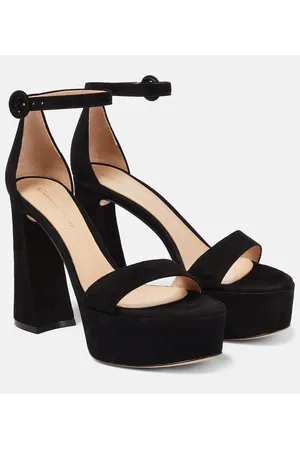 Gianvito Rossi Sandalias de ante con plataforma