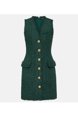 Balmain Vestido corto de tweed