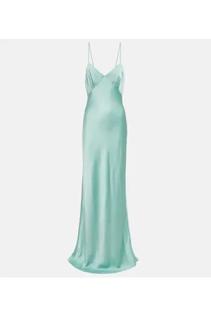 Max Mara Vestido lencero largo Selce de satén