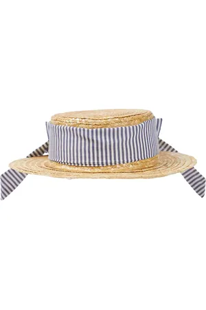 PATACHOU Sombrero de rafia y algodón a rayas
